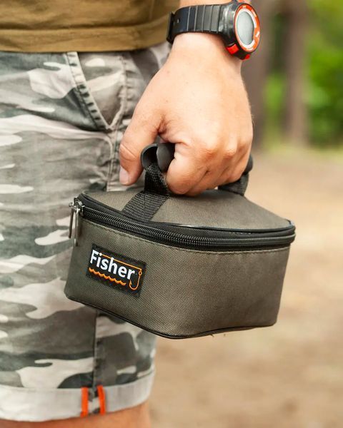 Футляр сумка для грузил та годівниць Fisher К-004 фото