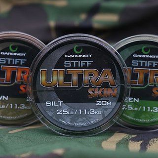 Поводочний матеріал GARDNER STIFF ULTRA SKIN 25lb 11.3кг silt USS25S фото