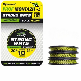 Поводочный материал ProfMontazh Black Yellow 20 LB 9.1 кг 10м PV16140 фото