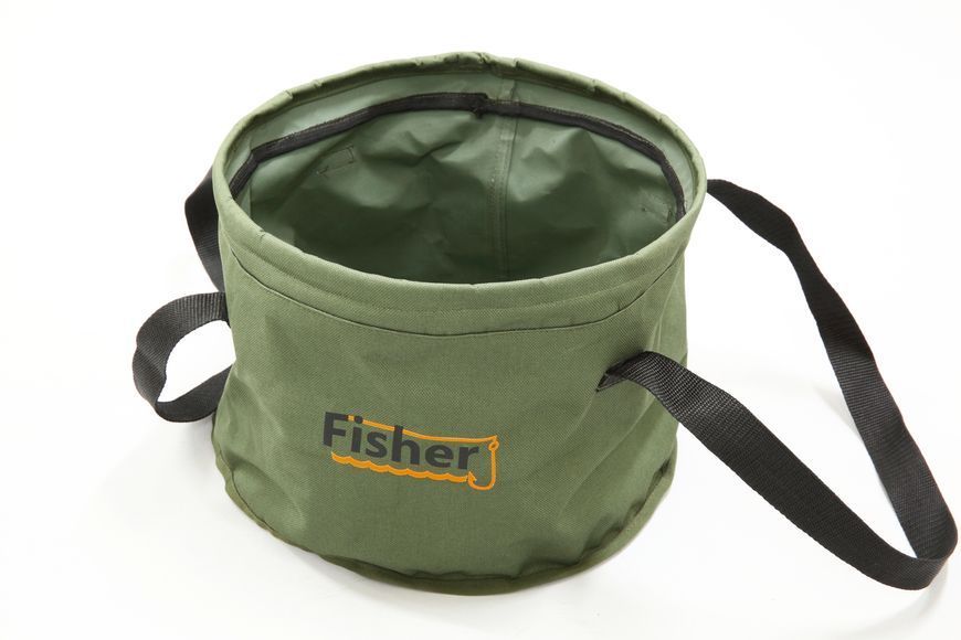 Ведро для прикормки круглое мягкое 14л Fisher К-023 фото